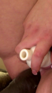 Blond titty slampa i MMF-dp gruppknull: Röv &fitta förstörd, täckt av sperma!