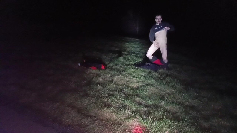 kickerscooter: I Strip and Jerk off Outside at Night
