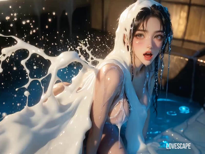 Lovescape: 젖을 짜고 젖을 짜는 밀프