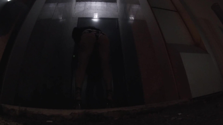 JonasBen: Sissy crossdresser masturbates outdoors and cums hard