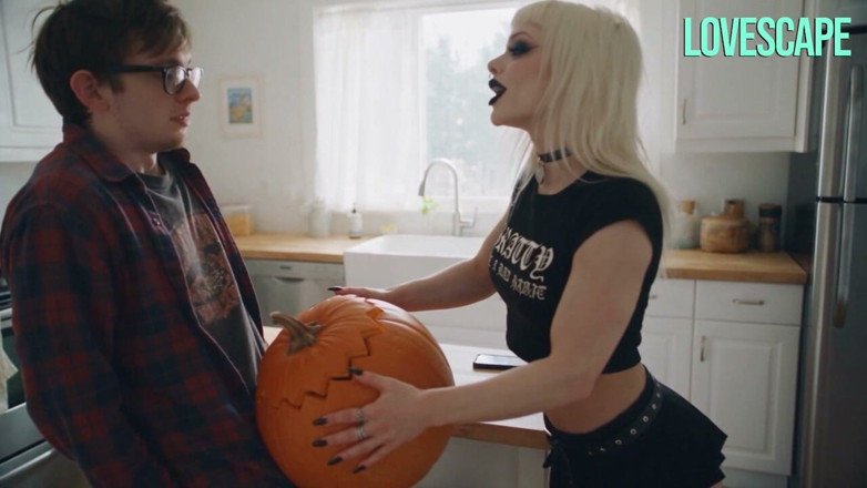 Lovescape: Goth Babe Finds Stepbro's Halloween Secret, and She Wants a...