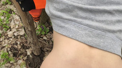 Irochka3008: Caminar en el bosque terminó con sexo al estilo perrito...