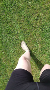 Beach Walk with Dirty Feet