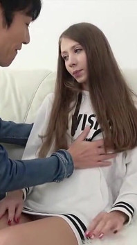 Uncensored - Quiet Brunette Beauty Seduced While Her Boyfriend Works Next Door, Private Filming