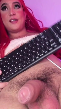 Kolumbijský shemal bílý penis tlustý žilní
