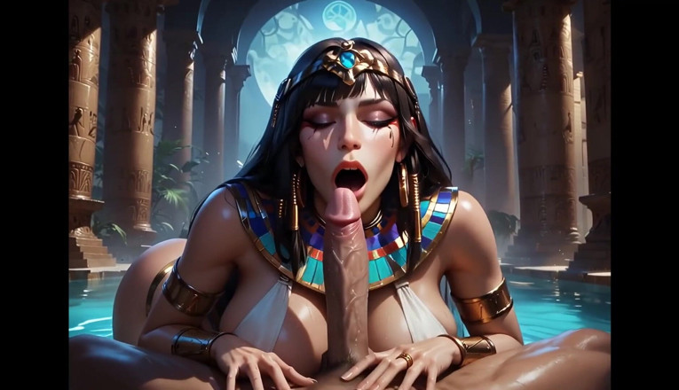 Horny van stevie: Cleopatra Anime Fucked by Sphynx God Ai