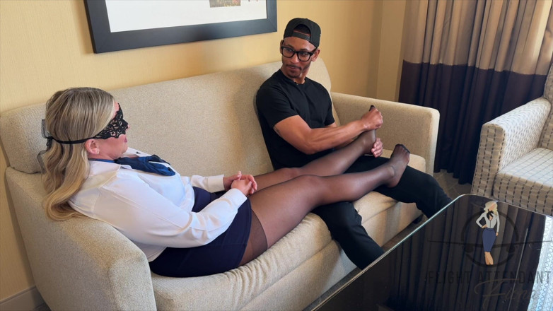 Flight Attendant Fiona: Fiona’s Foot Fetish Friend