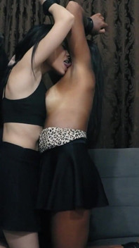 Ordering Two Submissives to Lick His Armpits!