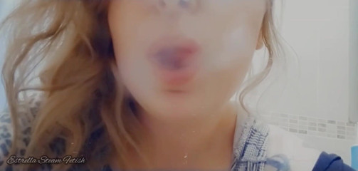 Estrella Steam: Close up smoking NO AUDIO