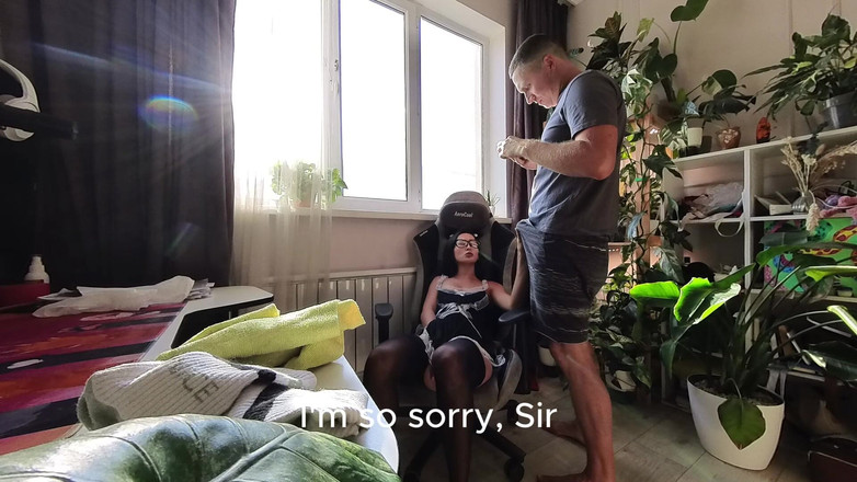 AminaTakasaki: Нанял Горничную Для Уборки Квартиры... Но В Итоге Трахнул Её