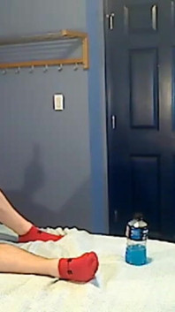 Kennie Jai Works Out in Front of Roommate...and Things Start to Heat up Real Quick!!