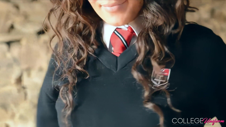 College Uniform: Uniform Tease Featuring Becky Holt