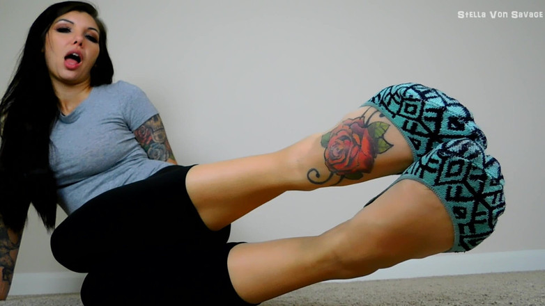 Stella Von Savage: Peds ponožka JOI s odpočítáváním spermatu