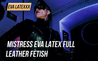 Eva Latexxx: Paní Eva Latexové plné kožené fetiš boty domina uniforma bdsm...