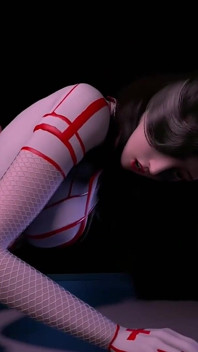 3d гаряча азіатська стриптизерка гола, її ідеальні цицьки зраджує з великим членом