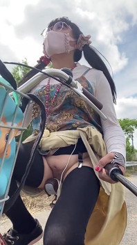 Nr. 241 fietsen met mijn poesje op volledig display