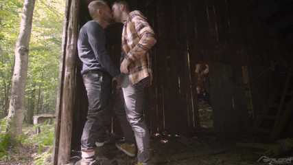 Falcon Studios: FalconStudios - Steamy worker joins gay couple in fuck train