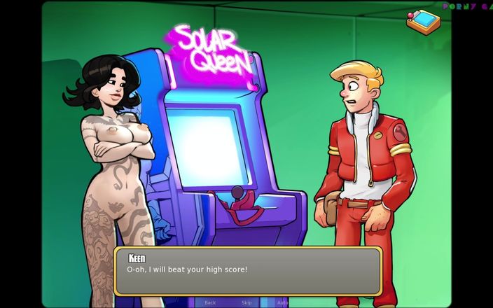 Porny Games: Không gian cứu hộ: mã màu hồng (v12.5) - cô gái đi xe đạp...