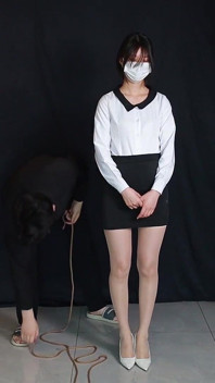 Stocked Office Lady Girlfriend, Rope Bondage Game