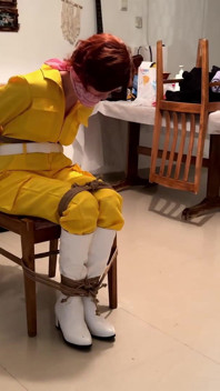 April O'neil Cosplay Chairtied