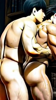 Pasangan gay yang sangat nakal dan berotot berkongkek di pelbagai tempat di seluruh Eropah. Animasi Hentai Yaoi.