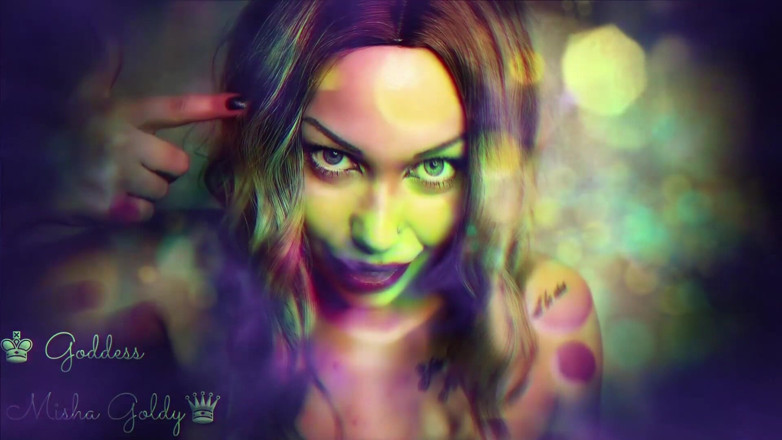 Goddess Misha Goldy: Inget fitta knull! Bara en stark ASMR hjärnknull!