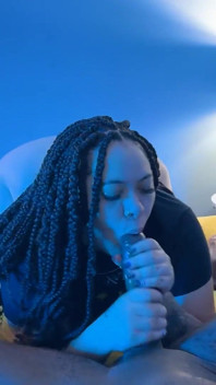 Blue Light Seduction: Angel & Jigga's Sensual Fuckfest