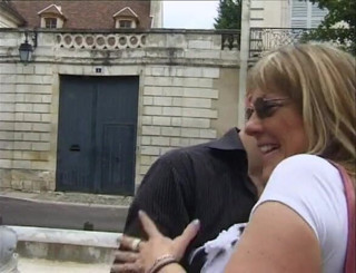 European Classics: Older whore in a blowbang on the stairs