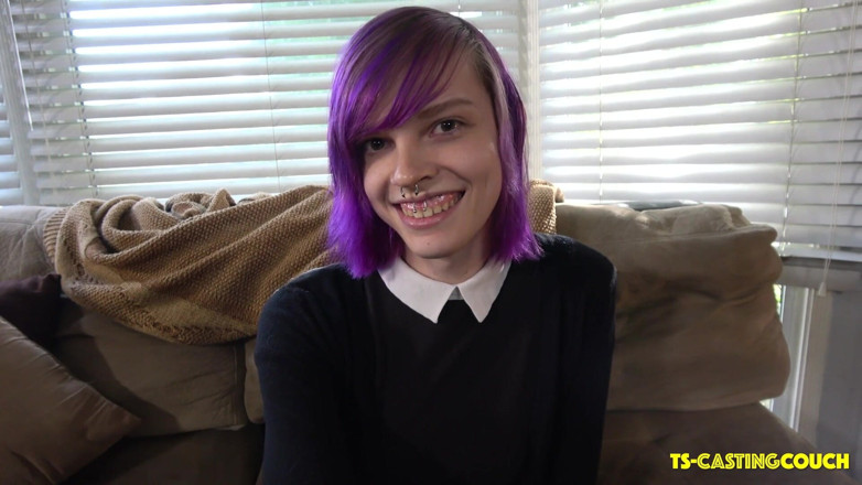 Grooby Girls: Sexy young TS makes her debut!