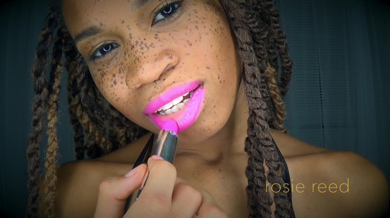 Rosie Reed: Powerless Against Fuchsia Lips- Pink Lipstick Fetish with Goddess Rosie...