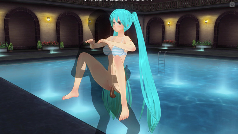 H3DC: 3D 헨타이. 젖탱이를 빨아주는 Miku