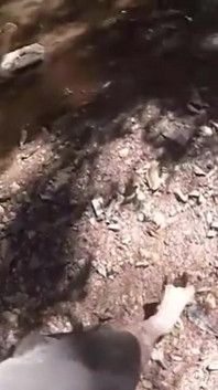 Handjob in the Waterfall Cumming with Soft Cock