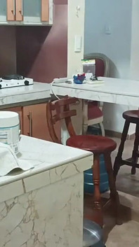 I Catch My Stepsister in the Kitchen Dancing Very Sexy Semi Naked -porn in Spanish.