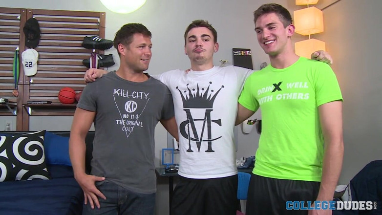 College Dudes: Troy, Asher și Bobby Orgy Scena