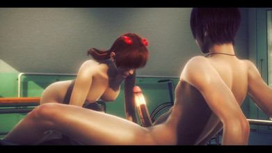 HentaiTubes: Evangelion hentai - asuka dientot sama dua pria di ranjang threesome...