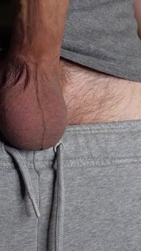 Grey Sweatpants and Ball Closeups