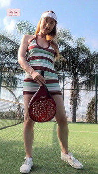POV Dirty Talking Face Sitting Tennis Court MILF Slut