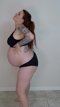 9months Pregnant Striptease Ice Cream