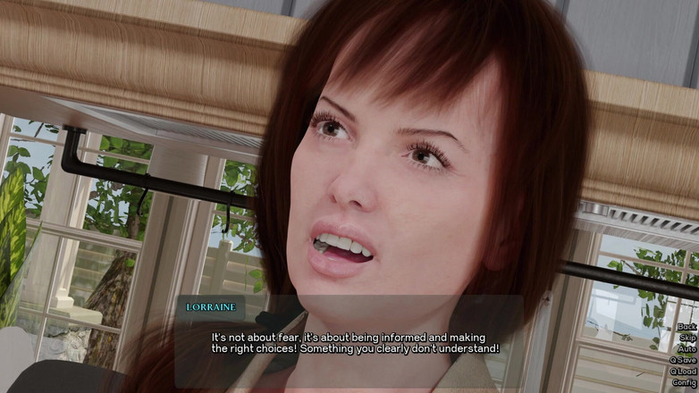 3D Cartoon Porn: 갓슨 4 - 욕실에서 브래지어와 팬티를 입은 로레인을 보는 Max