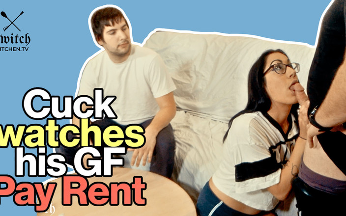 Switch Kitchen: Cuckold Menonton Teman Wanitanya Curang Untuk Membayar Sewa Biseksual Galakan...