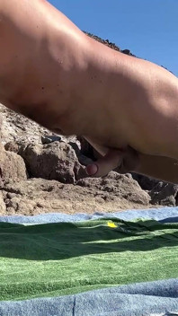 Tim Blesh on a Rocky Beach