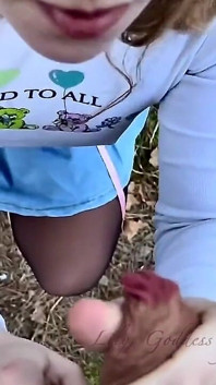 Morning Amateur Blowjob in the Forest