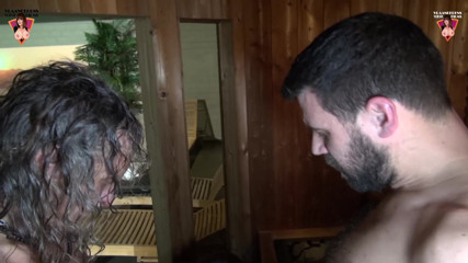 Flemish Filth: Javier get a blowjob in the sauna