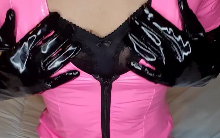 Jessica XD: Pvc rukavice fetiš