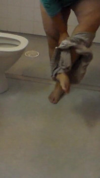 Jen Is Peeing All Over the Bathroom Floor