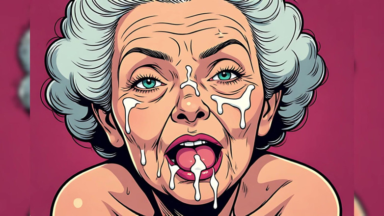 AI Porn: Vintage Cartoon Style Facials