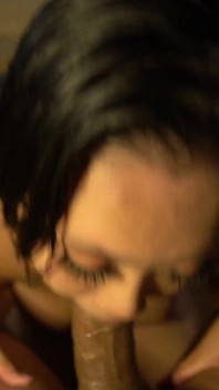 Asian Babe Loves Sucking Big Dick Sloppy