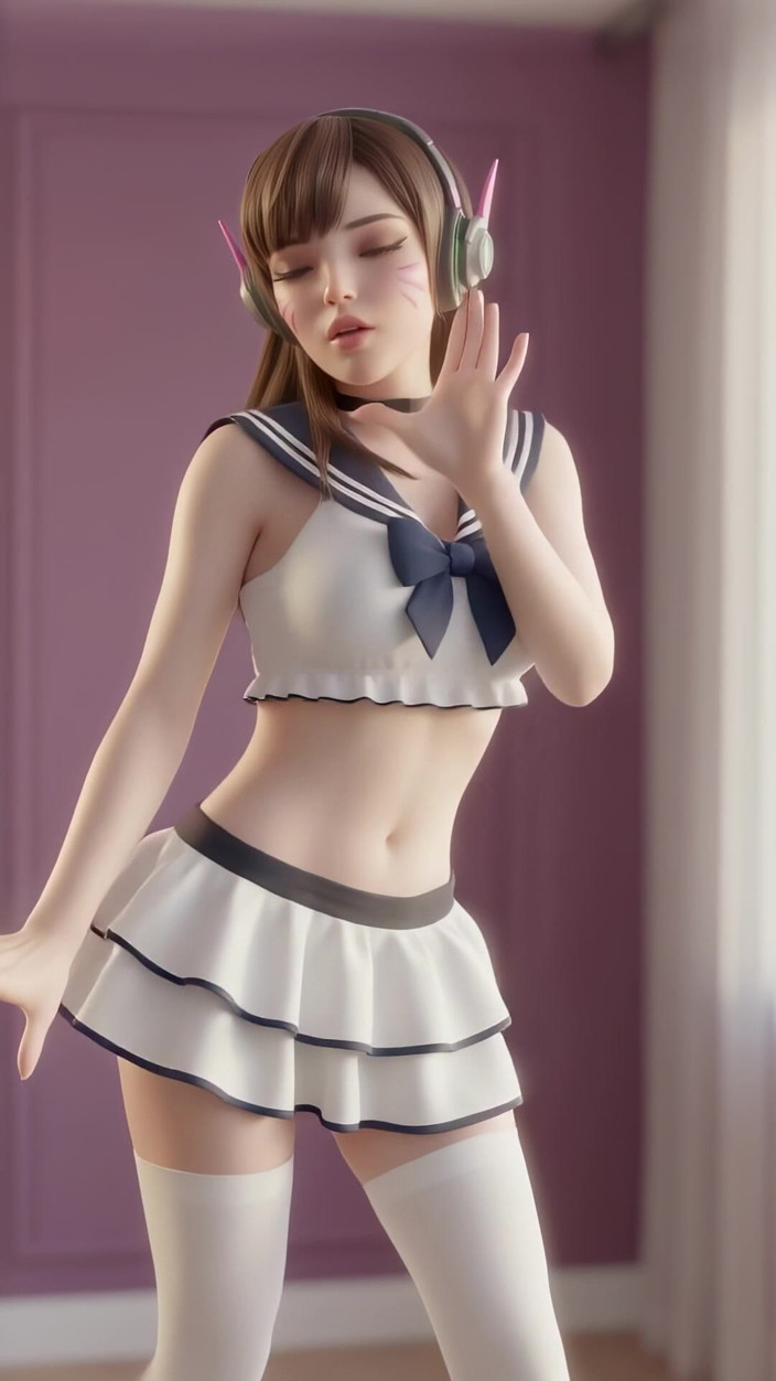 3D-Hentai Games: D.va's Bubbly Dance (girls' Generation - Gee)