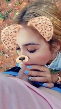 Blonde Latina Sucking Cock