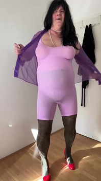 Pink Shape Wear with Pantyhose